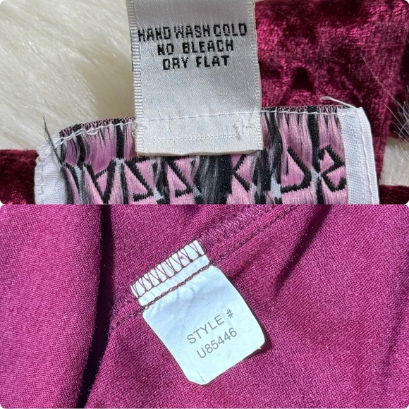 Jazz Kids Vintage Dress Girls Red Velvet Long Sleeve Maroon Red Victorian Lace - Picture 4 of 4